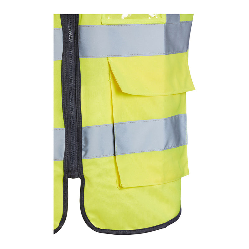 Blackrock Hi-Vis Premium Sleeveless Vest/Waistcoat - Yellow size XL