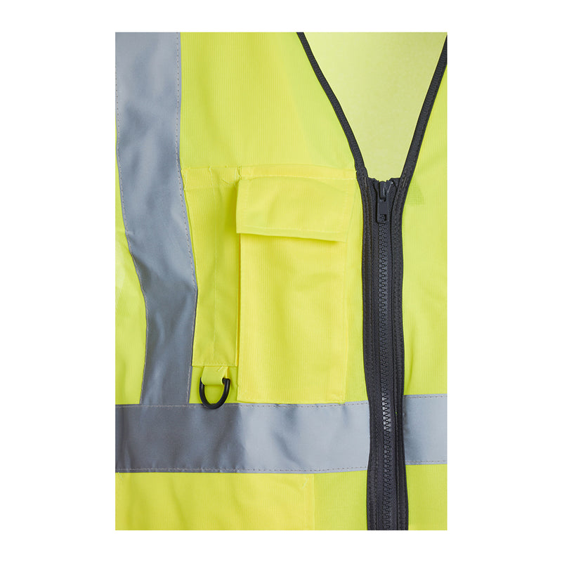 Blackrock Hi-Vis Premium Sleeveless Vest/Waistcoat - Yellow size 3XL