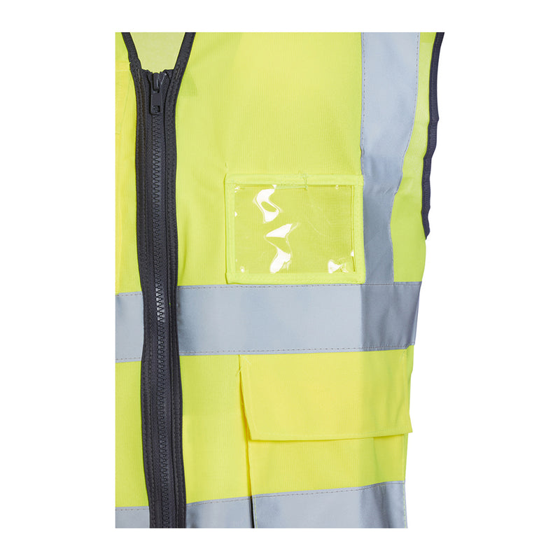 Blackrock Hi-Vis Premium Sleeveless Vest/Waistcoat - Yellow size 5XL