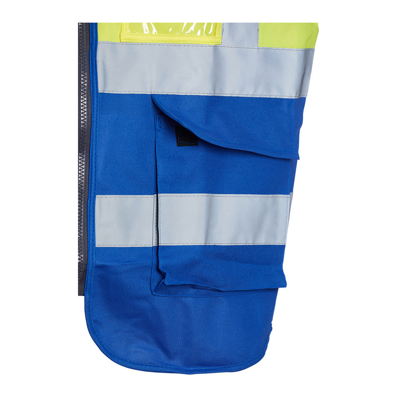 Blackrock Hi-Vis Premium Sleeveless Vest/Waistcoat - Yellow/Blue size 3XL