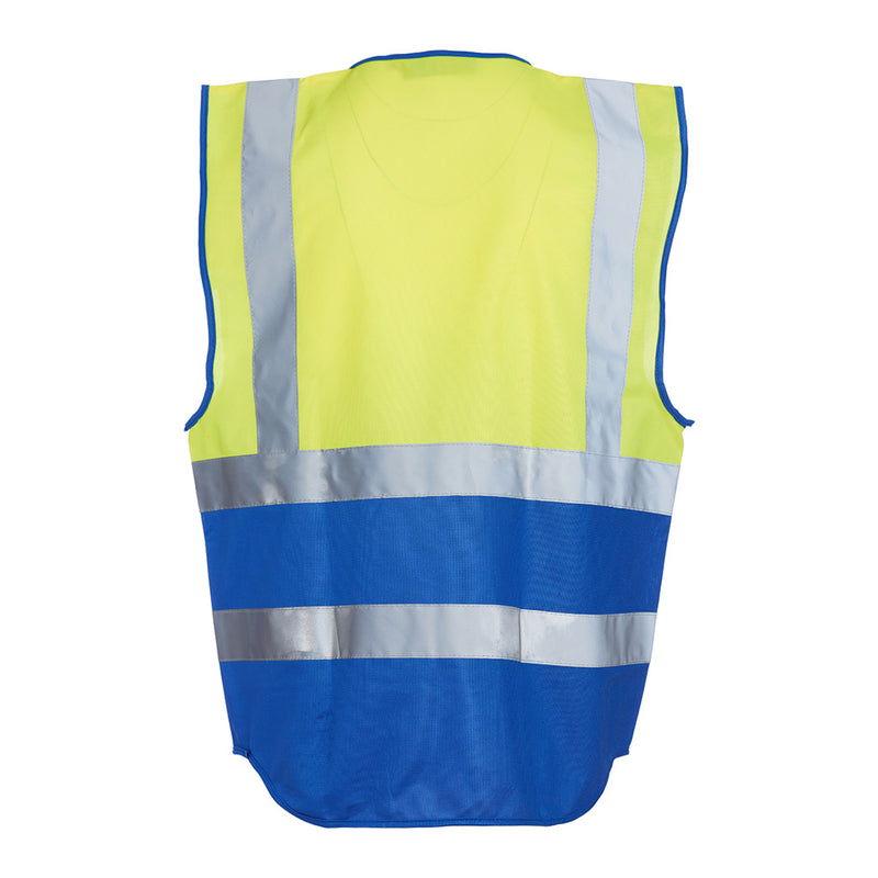 Blackrock Hi-Vis Premium Sleeveless Vest/Waistcoat - Yellow/Blue size 6XL