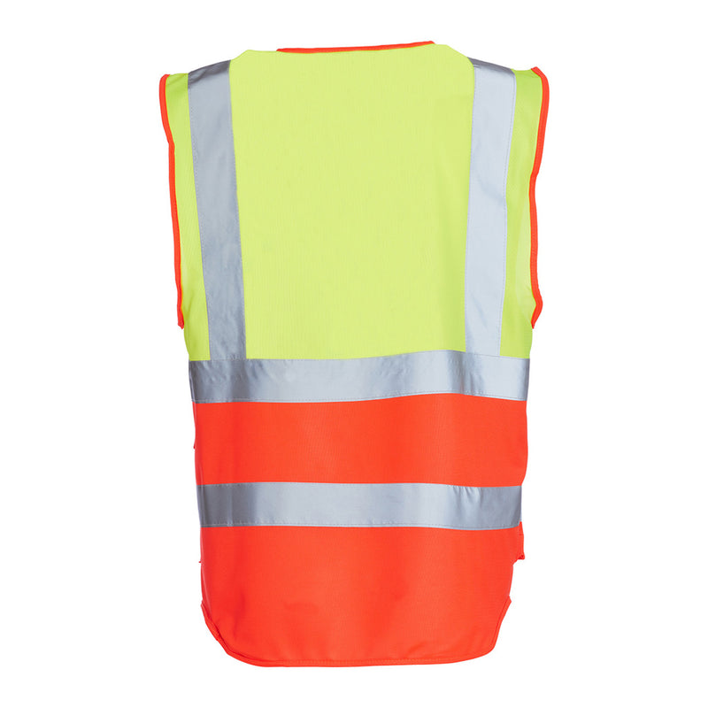 Blackrock Hi-Vis Premium Sleeveless Vest/Waistcoat - Yellow/Red size L