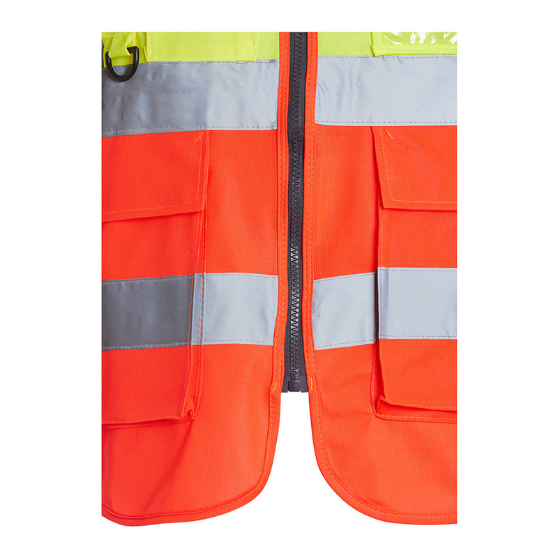 Blackrock Hi-Vis Premium Sleeveless Vest/Waistcoat - Yellow/Red size L
