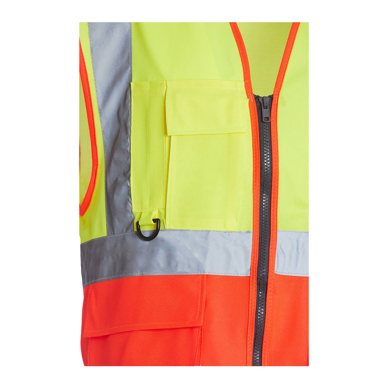 Blackrock Hi-Vis Premium Sleeveless Vest/Waistcoat - Yellow/Red size 4XL