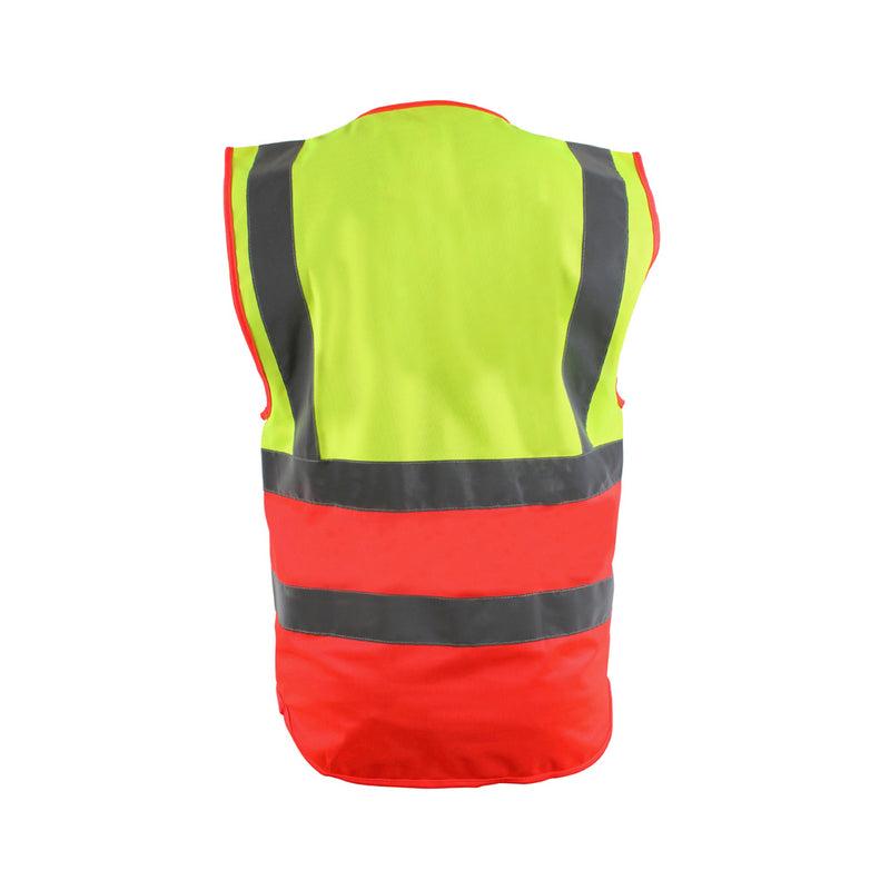 Blackrock Hi-Vis Premium Sleeveless Vest/Waistcoat - Yellow/Red size 6XL
