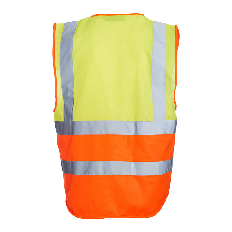 Blackrock Hi-Vis Premium Sleeveless Vest/Waistcoat - Yellow/Orange size M
