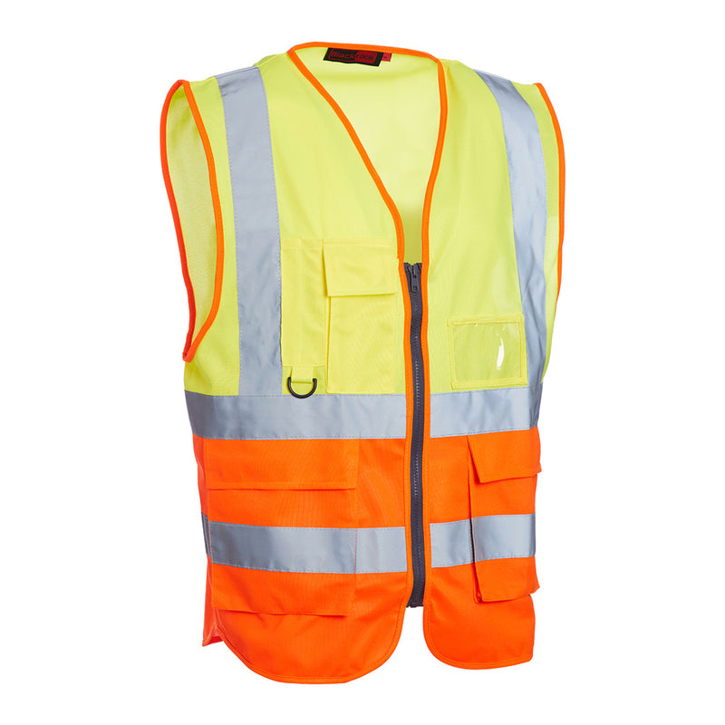 Blackrock Hi-Vis Premium Sleeveless Vest/Waistcoat - Yellow/Orange size XL
