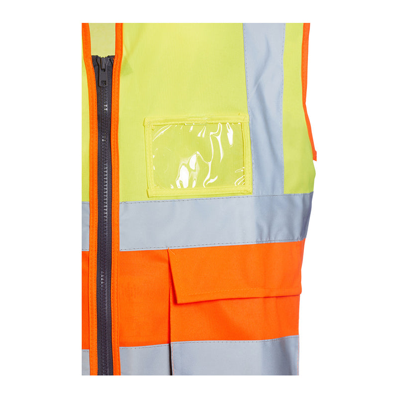 Blackrock Hi-Vis Premium Sleeveless Vest/Waistcoat - Yellow/Orange size 3XL