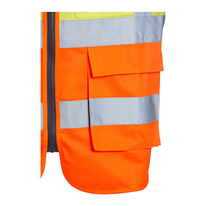 Blackrock Hi-Vis Premium Sleeveless Vest/Waistcoat - Yellow/Orange size 6XL