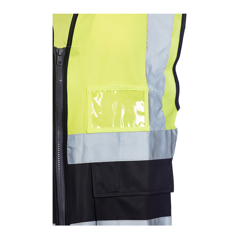 Blackrock Hi-Vis Premium Sleeveless Vest/Waistcoat - Yellow/Black size L