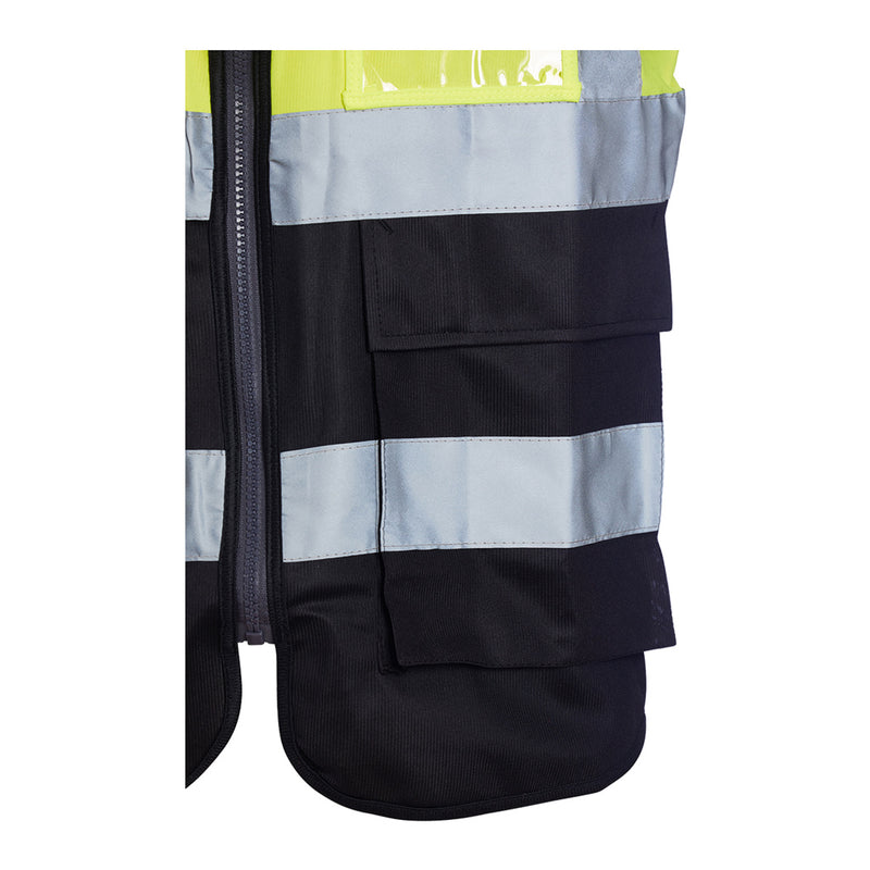 Blackrock Hi-Vis Premium Sleeveless Vest/Waistcoat - Yellow/Black size XL
