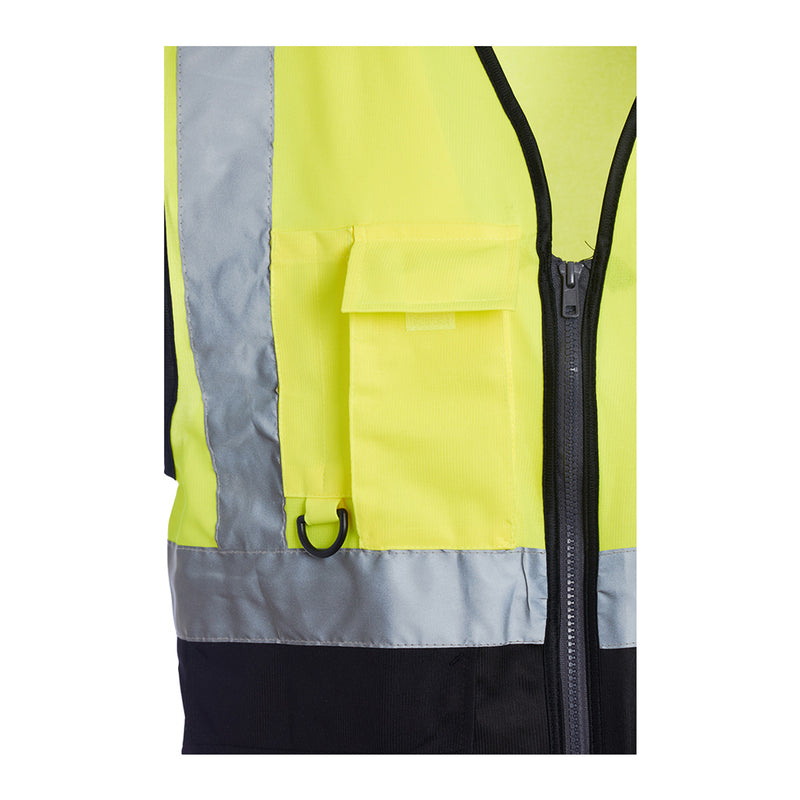 Blackrock Hi-Vis Premium Sleeveless Vest/Waistcoat - Yellow/Black size 3XL