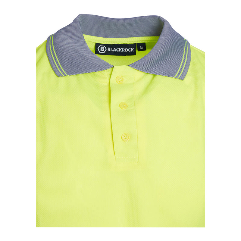 Blackrock Hi-Vis Polo Shirt Short Sleeve - Yellow size M