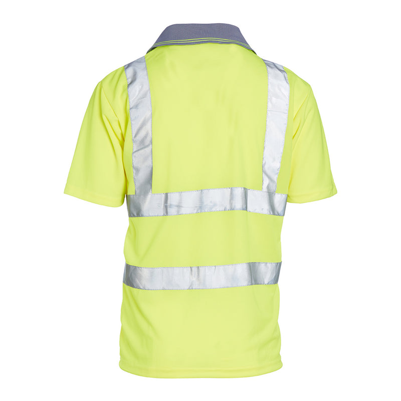 Blackrock Hi-Vis Polo Shirt Short Sleeve - Yellow size 4XL