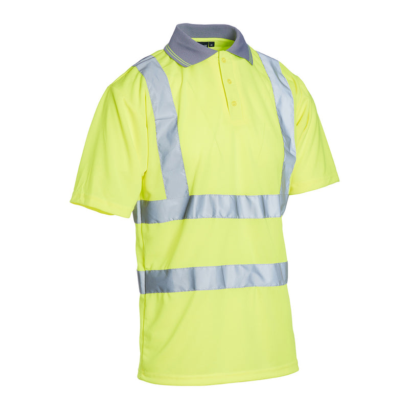 Blackrock Hi-Vis Polo Shirt Short Sleeve - Yellow size 6XL