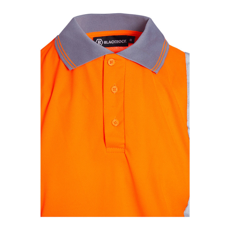 Blackrock Hi-Vis Polo Shirt Short Sleeve - Orange size 2XL