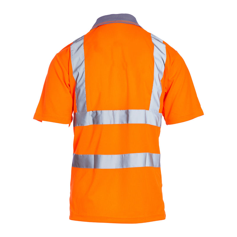 Blackrock Hi-Vis Polo Shirt Short Sleeve - Orange size 5XL
