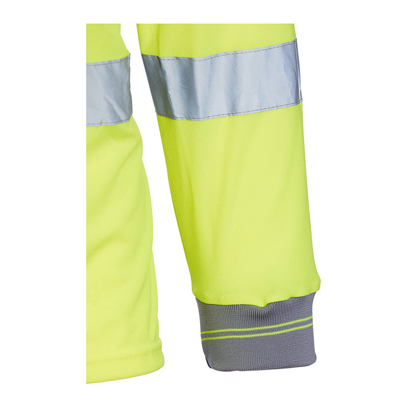 Blackrock Hi-Vis Polo Shirt Long Sleeve - Yellow size 2XL