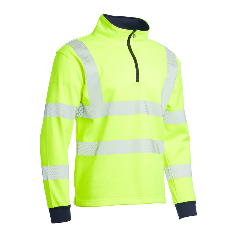 Blackrock Hi-Vis 1/4 Zip Sweatshirt - yellow size M