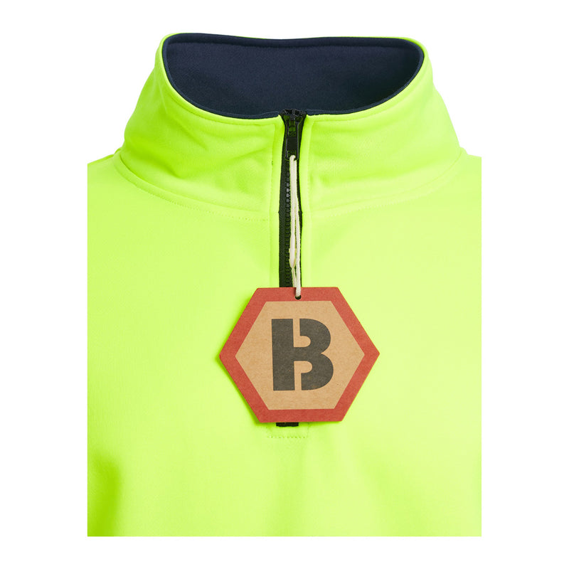 Blackrock Hi-Vis 1/4 Zip Sweatshirt - yellow size 4XL
