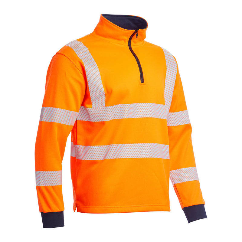 Blackrock Hi-Vis 1/4 Zip Sweatshirt - orange size 2XL