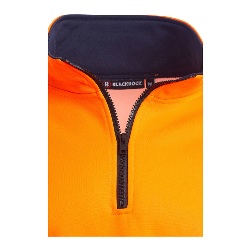 Blackrock Hi-Vis 1/4 Zip Sweatshirt - orange size 3XL