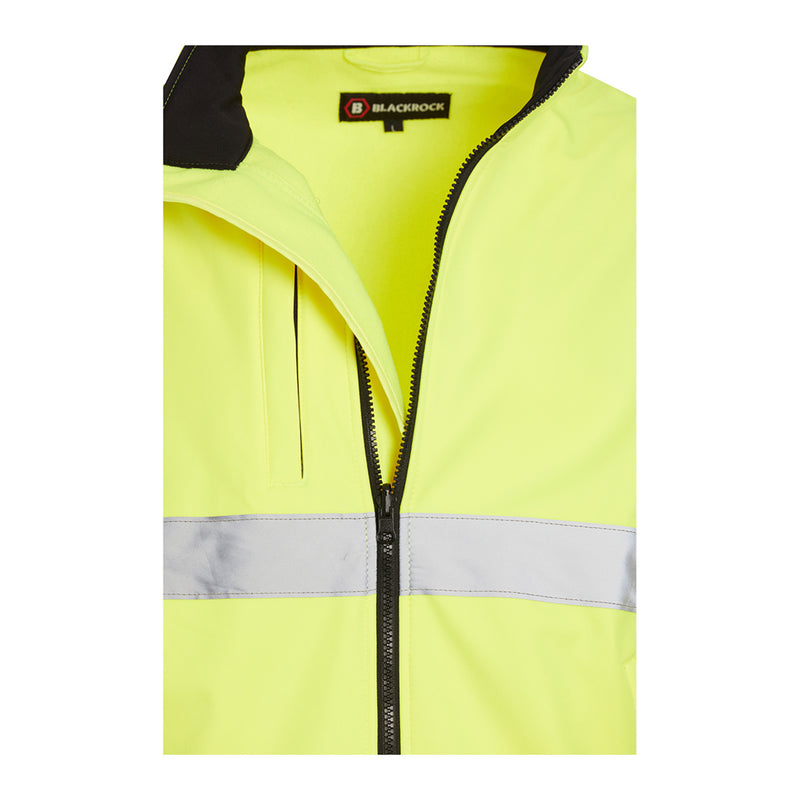 Blackrock Hi-Vis Soft Shell Jacket - Yellow size L