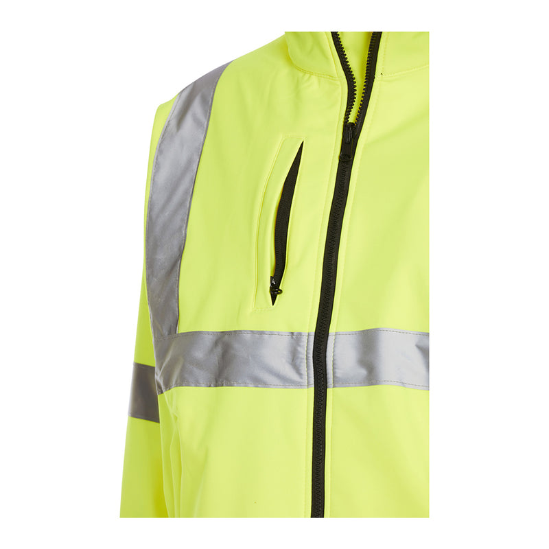 Blackrock Hi-Vis Soft Shell Jacket - Yellow size 3XL