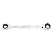 Draper Draper HI-TORQ Metric Double Ratchet Ring Spanner, 8 x 9mm Draper - Town Tools