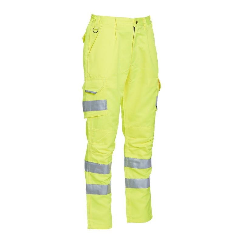 Blackrock Hi-Vis Polycotton Trousers - Yellow 30" Waist Long Leg