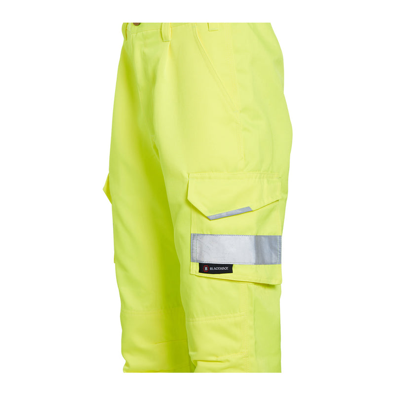 Blackrock Hi-Vis Polycotton Trousers - Yellow 30" Waist Long Leg