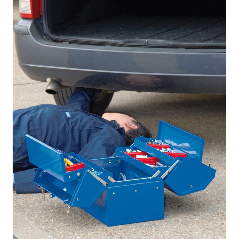 Draper Barn Type Tool Box with 4 Cantilever Trays, 460mm 48566 Draper - Town Tools 