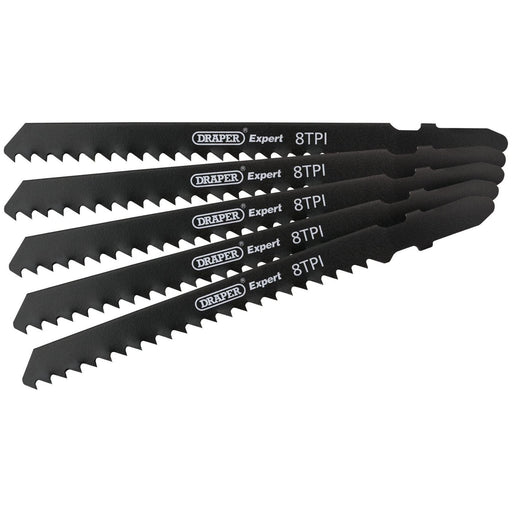 Draper 81724 Draper Expert DT111C Jigsaw Blade Set, 100mm (5 Piece)