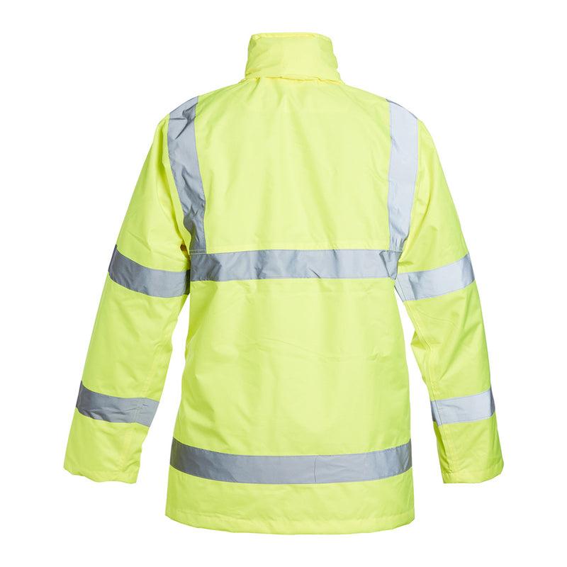 Blackrock Hi-Vis Lined Rain Jacket - Yellow size S