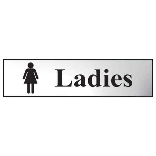 Scan Ladies - Polished Chrome Effect 200 x 50mm Scan - RockBottom Nothampton