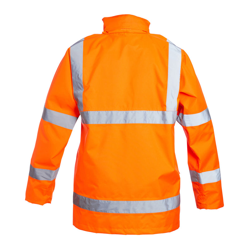 Blackrock Hi-Vis Lined Rain Jacket - Orange size S