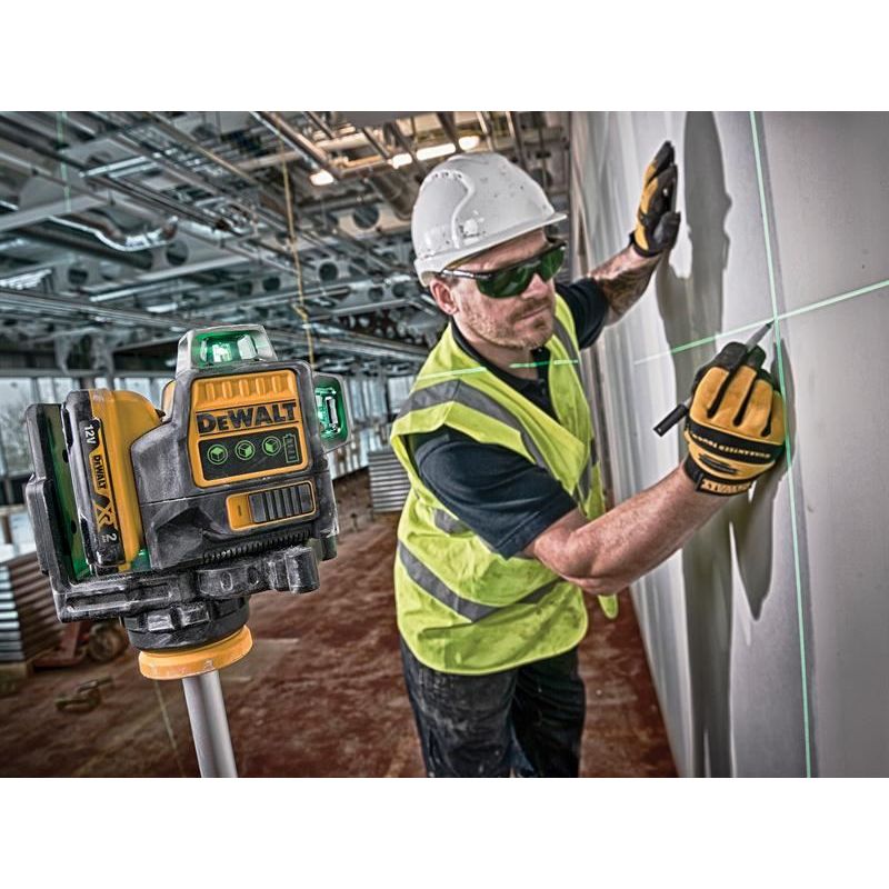 Dewalt Power Tools DCE089 D1G Self-Levelling Green Multi Line Laser 12V 1 x 2.0Ah Li-ion DeWALT Power Tools - RockBottom Northampton