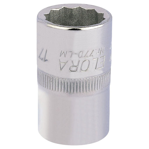 Draper Elora Bi-Hexagon Socket, 1/2" Sq. Dr., 17mm 24624 Draper - Town Tools 