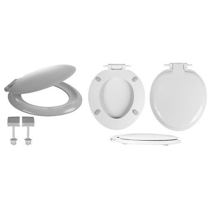Celmac Sonata WC seat - white/plastic hinges (individually boxed)