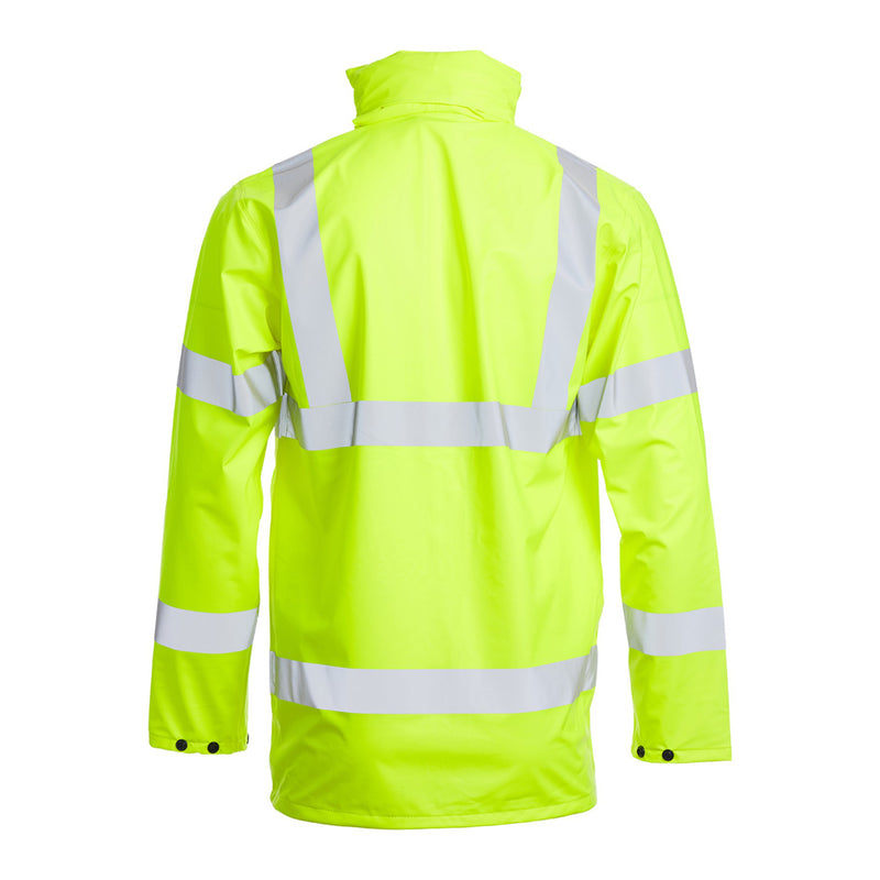 Blackrock PU Hi-Vis Rain Jacket - Yellow size XL