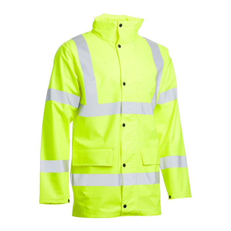 Blackrock PU Hi-Vis Rain Jacket - Yellow size XL