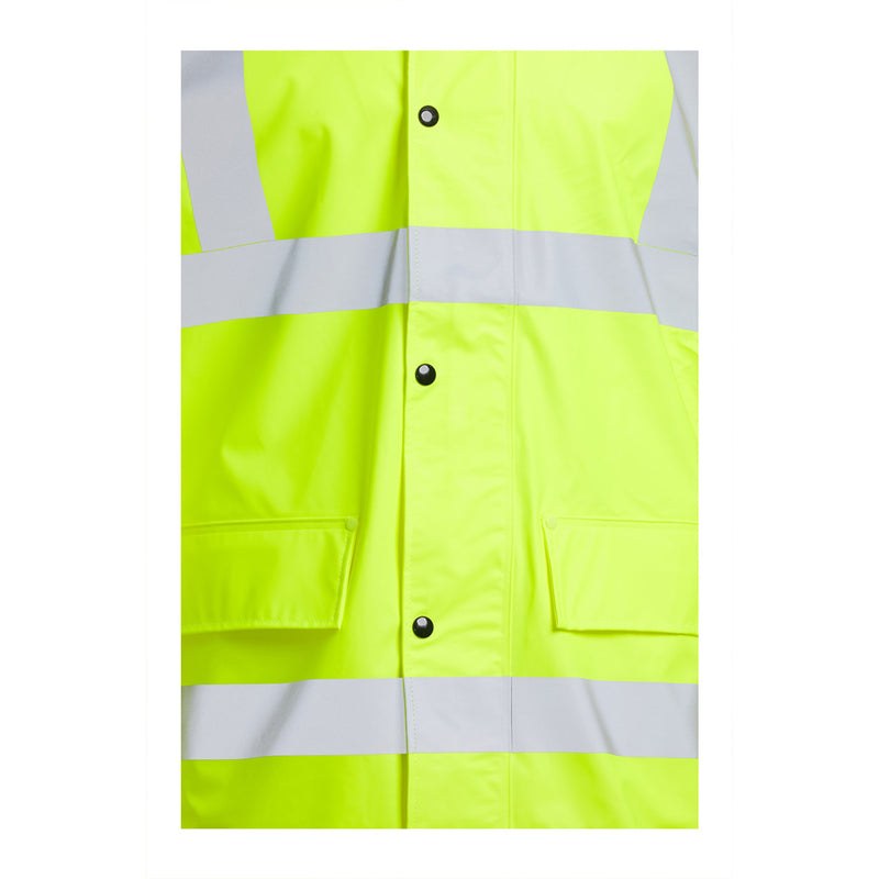 Blackrock PU Hi-Vis Rain Jacket - Yellow size XL