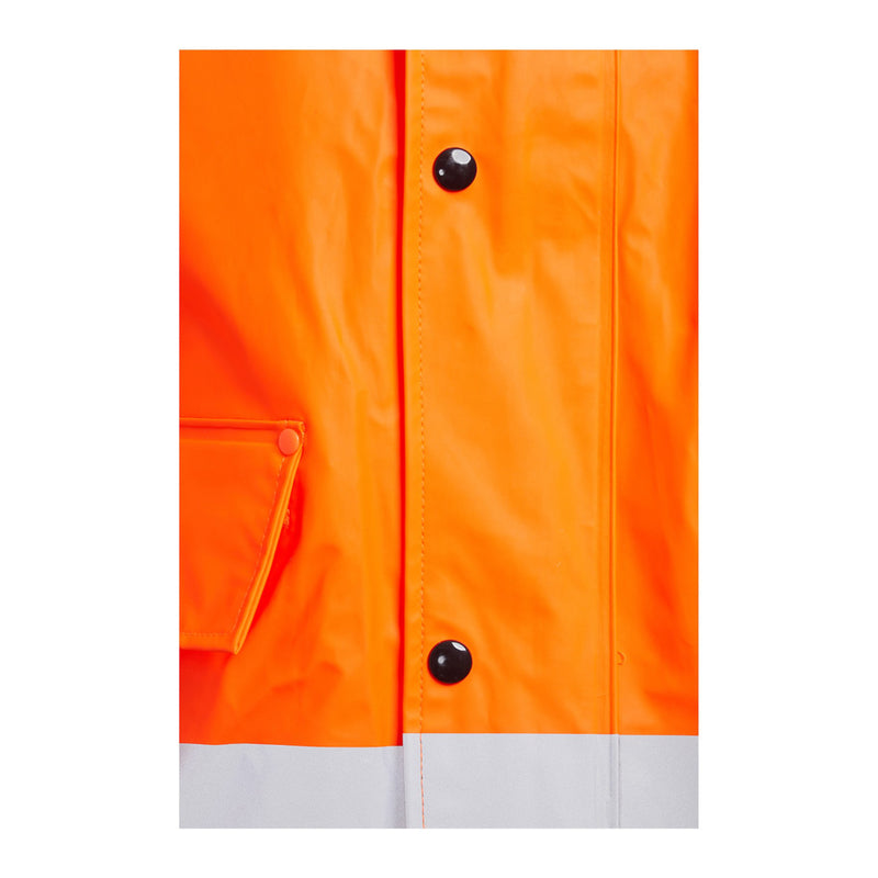 Blackrock PU Hi-Vis Rain Jacket - Orange size S