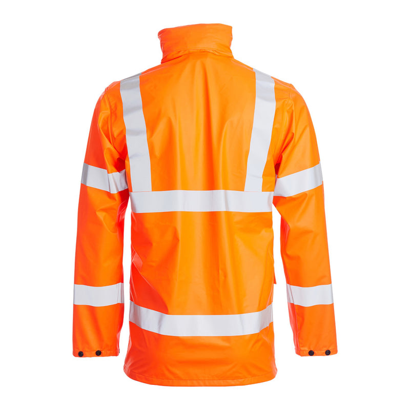 Blackrock PU Hi-Vis Rain Jacket - Orange size M
