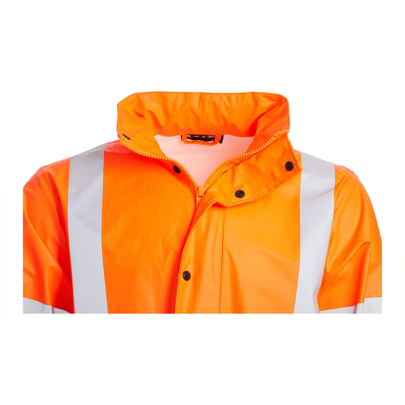 Blackrock PU Hi-Vis Rain Jacket - Orange size M