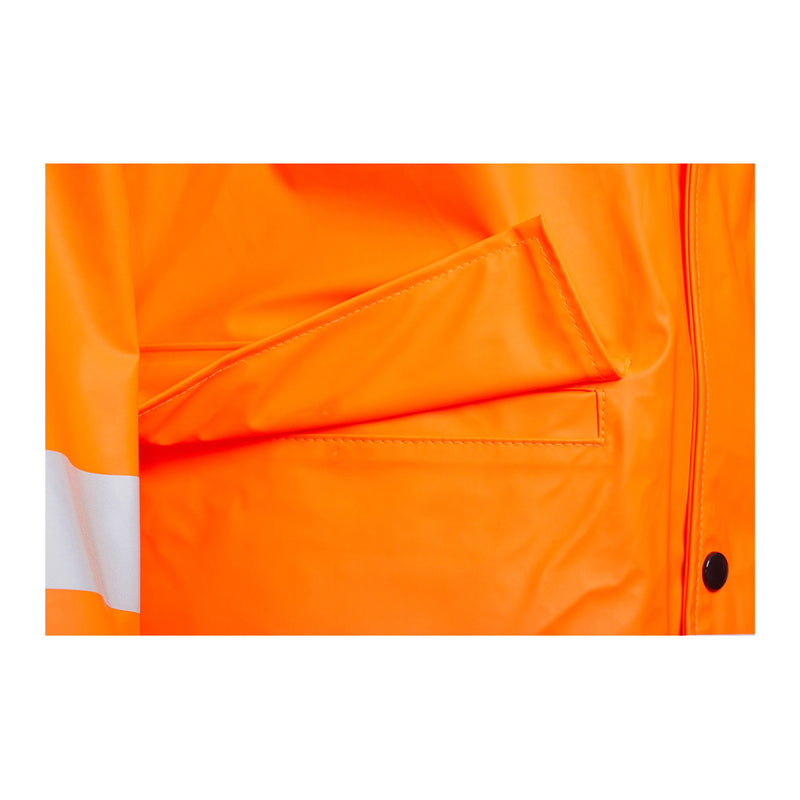 Blackrock PU Hi-Vis Rain Jacket - Orange size L