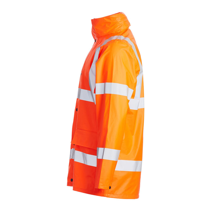 Blackrock PU Hi-Vis Rain Jacket - Orange size 5XL