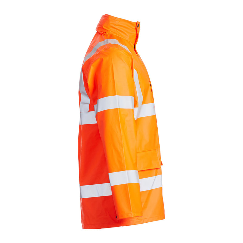 Blackrock PU Hi-Vis Rain Jacket - Orange size 5XL