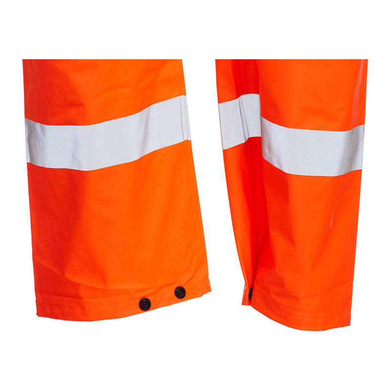 Blackrock PU Hi-Vis Rain Trousers - Orange size XL