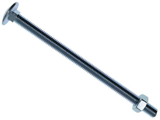 METALMATE Cup Square Hex Bolt & Nut ZP M8 x 130mm Box 10 METALMATE� - RockBottom Northampton